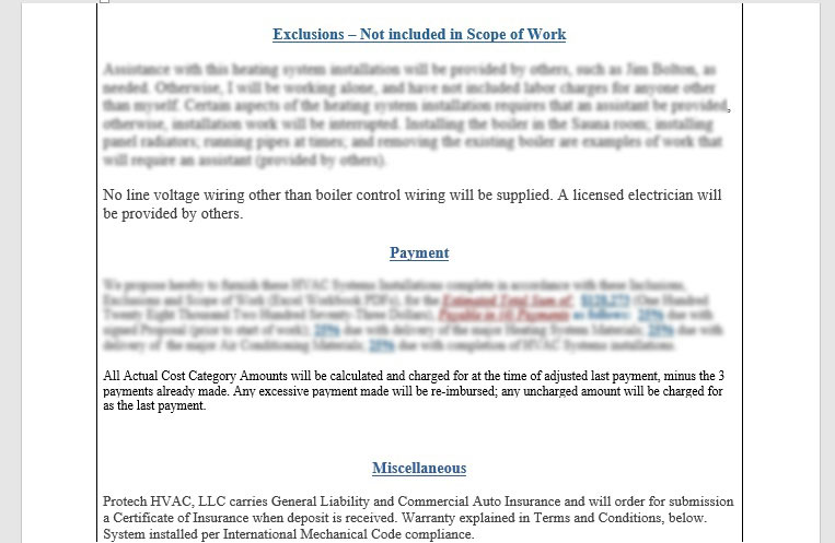 Building Trades Job Proposal Template