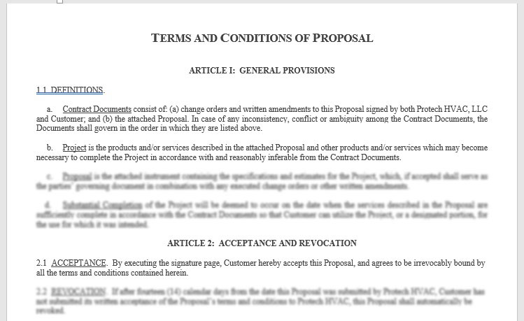 Building Trades Job Proposal Template